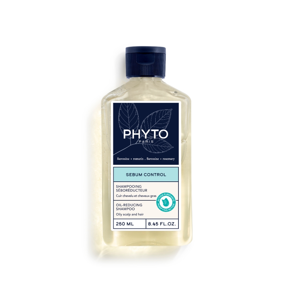 Phyto 頭皮護理控油洗髮精 Scalp Solution Oil-Reducing Shampoo 250ml 白底