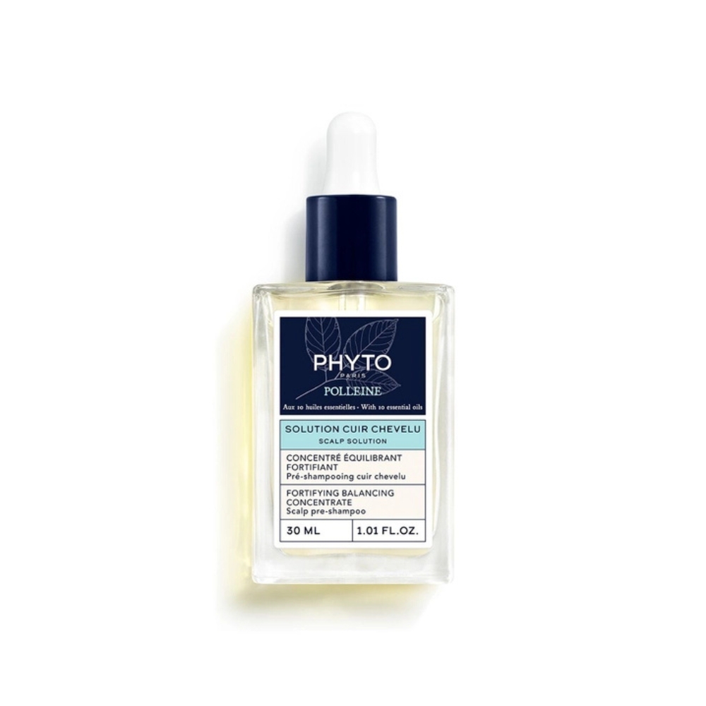 Phyto 頭皮護理活化平衡精華-葆林油 Scalp Solution Balancing Concentrate Polleine 30ml 白底